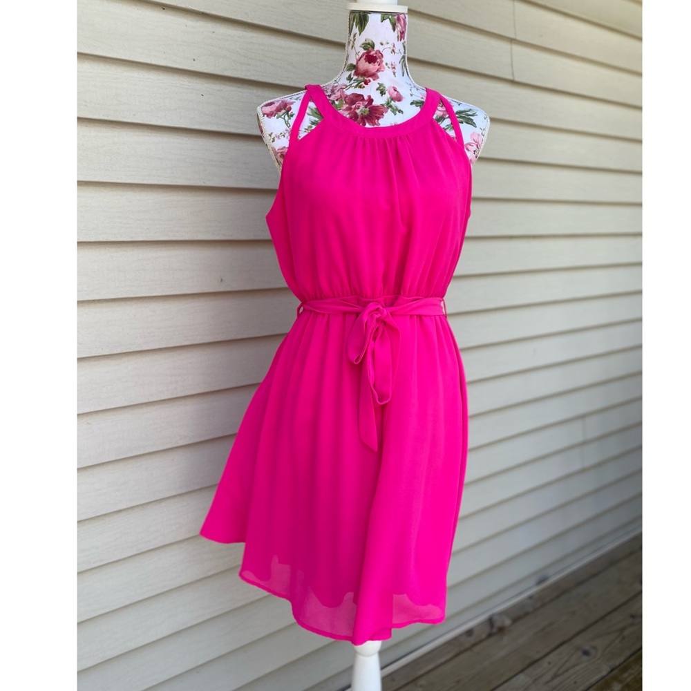 Hot pink sundress